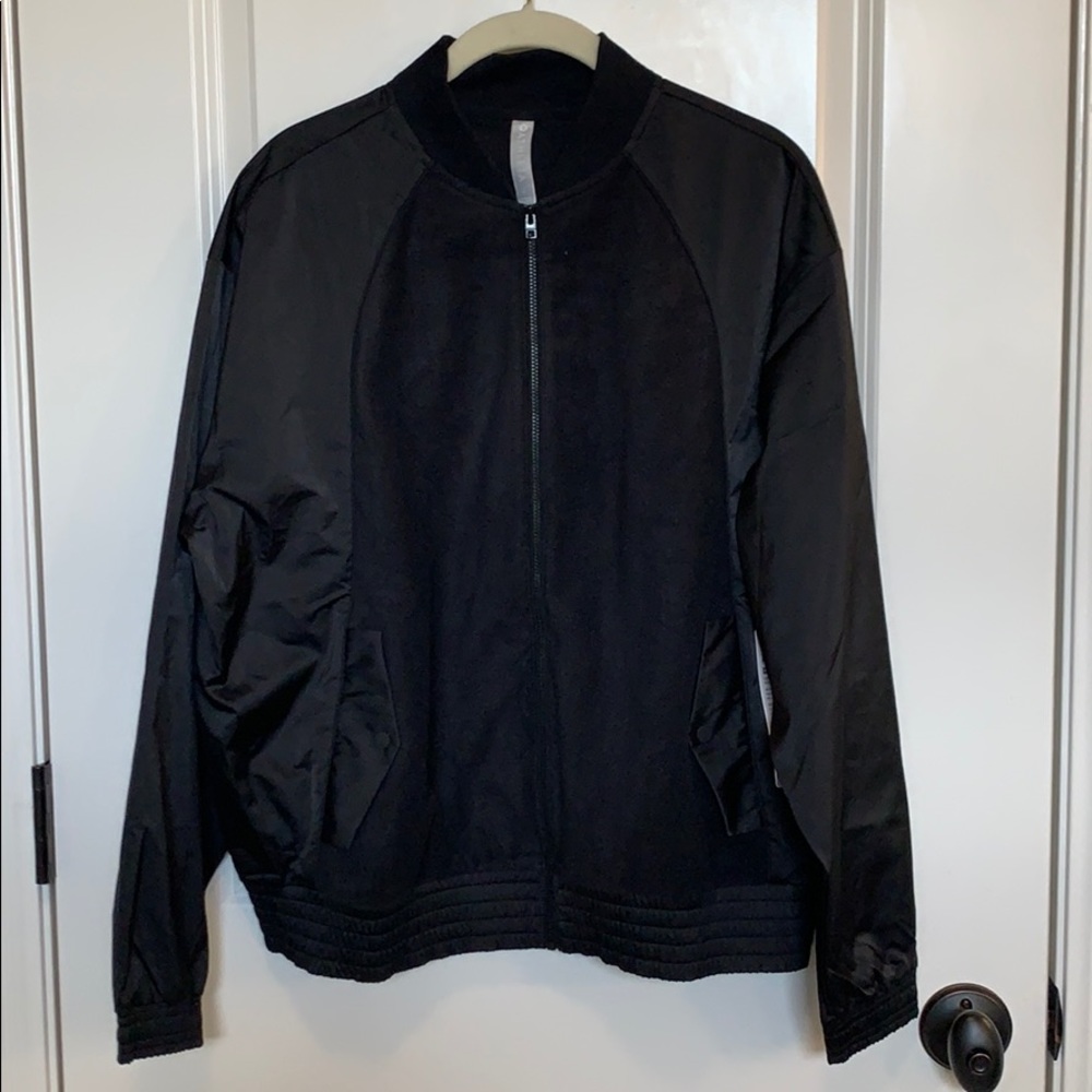 NWT Athleta Black Zion Microfleece Full Zip - L